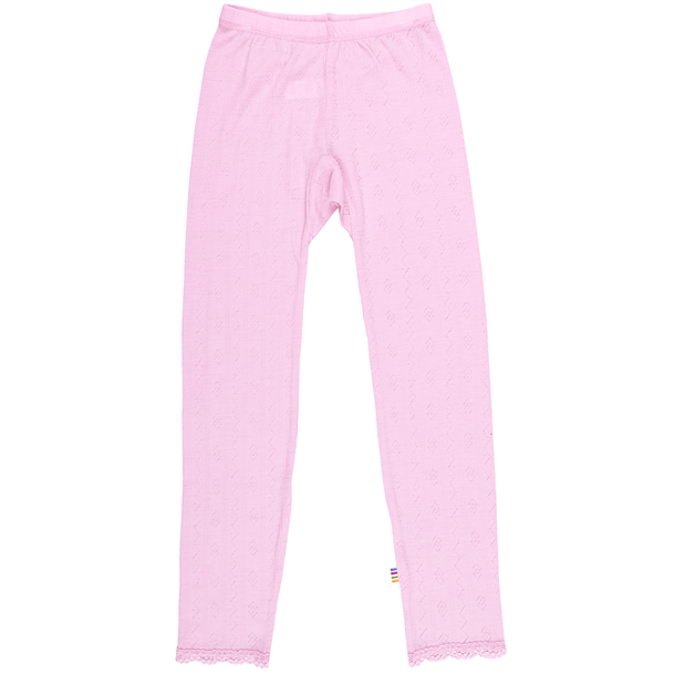 Joha - Leggings med blonde (uld/silke) - rosa