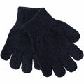 Fingervanter, vanter, uldvanter, pigevanter, drengevanter, børnehavevanter, fingrevanter, lammeuld. Magic Gloves, knit, blackMikk-Line - Strik handsker med uld  - Antrazite