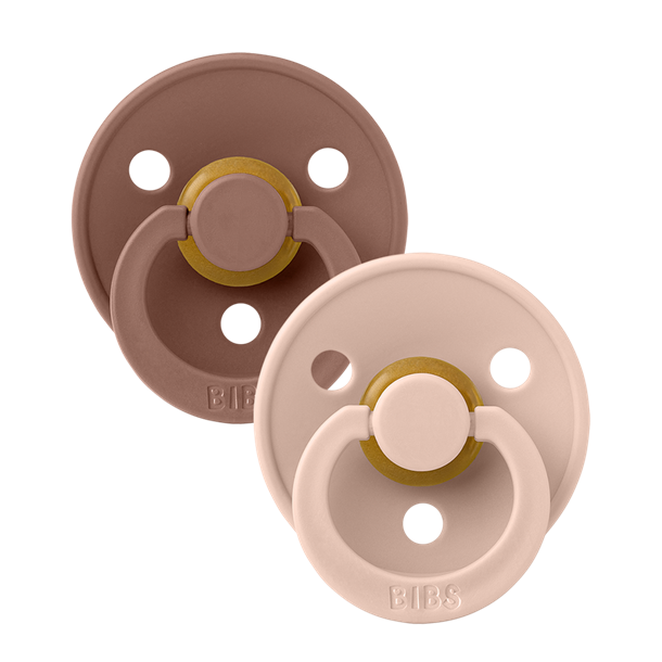 Sutter, Bibs, Bibssutter, Pacifier, Sut, Naturgummi, naturgummisut, Rund sut,Colour,Latex, 2Pack,Colour ,Woodchuck, Blush-str.1