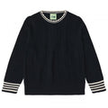 Fub - ZigZag Blouse - dark navy