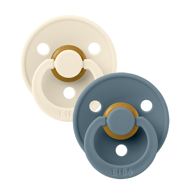 Sutter, Bibs, Bibssutter, Pacifier, Sut, Naturgummi, naturgummisut, Rund sut,Colour,Latex, 2Pack,Colour,  Ivory,Petrol,str.2