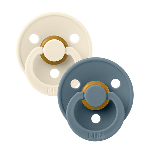 Sutter, Bibs, Bibssutter, Pacifier, Sut, Naturgummi, naturgummisut, Rund sut,Colour,Latex, 2Pack,Colour,  Ivory,Petrol,str.2