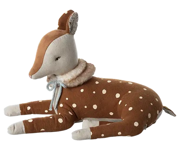 Maileg, babyseng, babycot, legetøj, børnelegetøj, musseseng, dukkeseng, Maileg dansende kat & Mus i skoæske Maileg Storebror mus i nattøj, Maileg - Bambi - Mint