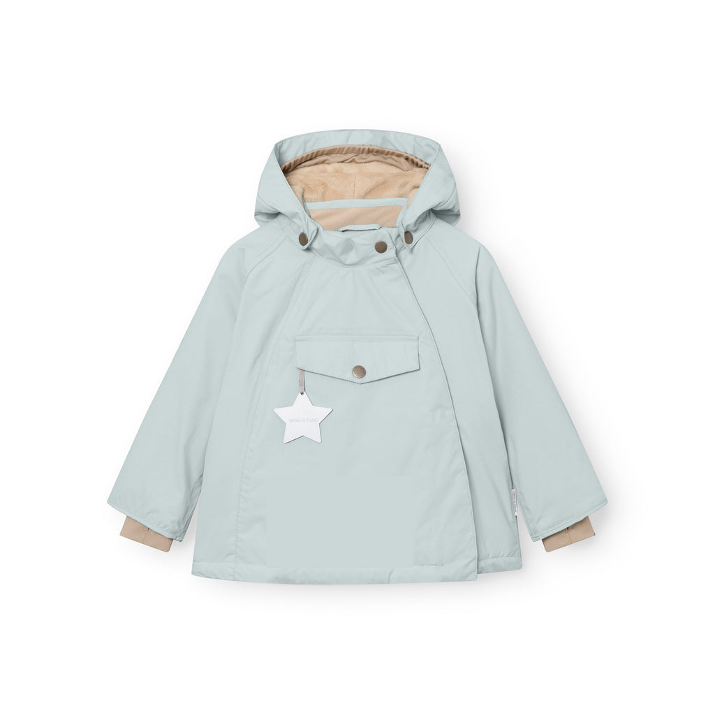 Mini a ture - MATWANG fleece lined winter jacket. GRS - Baby blue