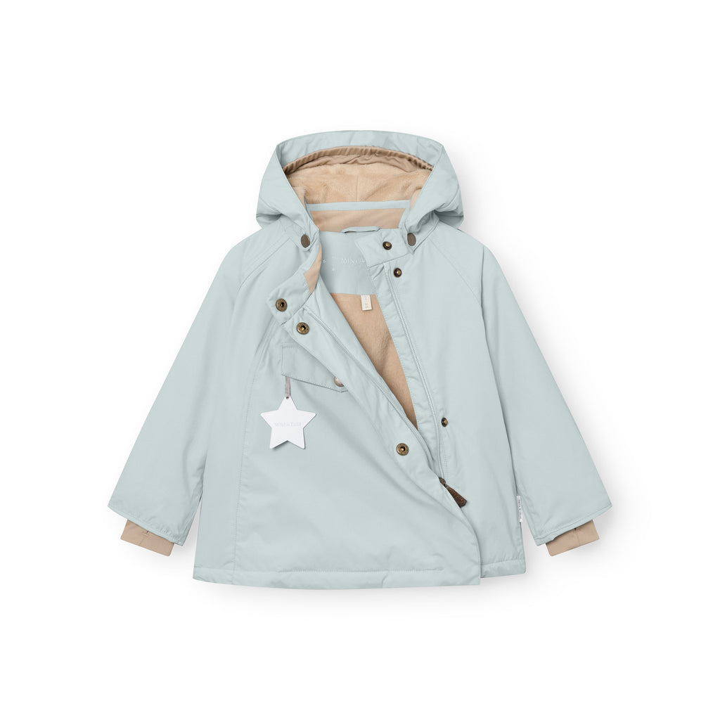 Mini a ture - MATWANG fleece lined winter jacket. GRS - Baby blue