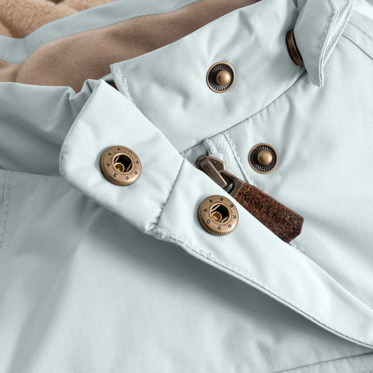 Mini a ture - MATWANG fleece lined winter jacket. GRS - Baby blue