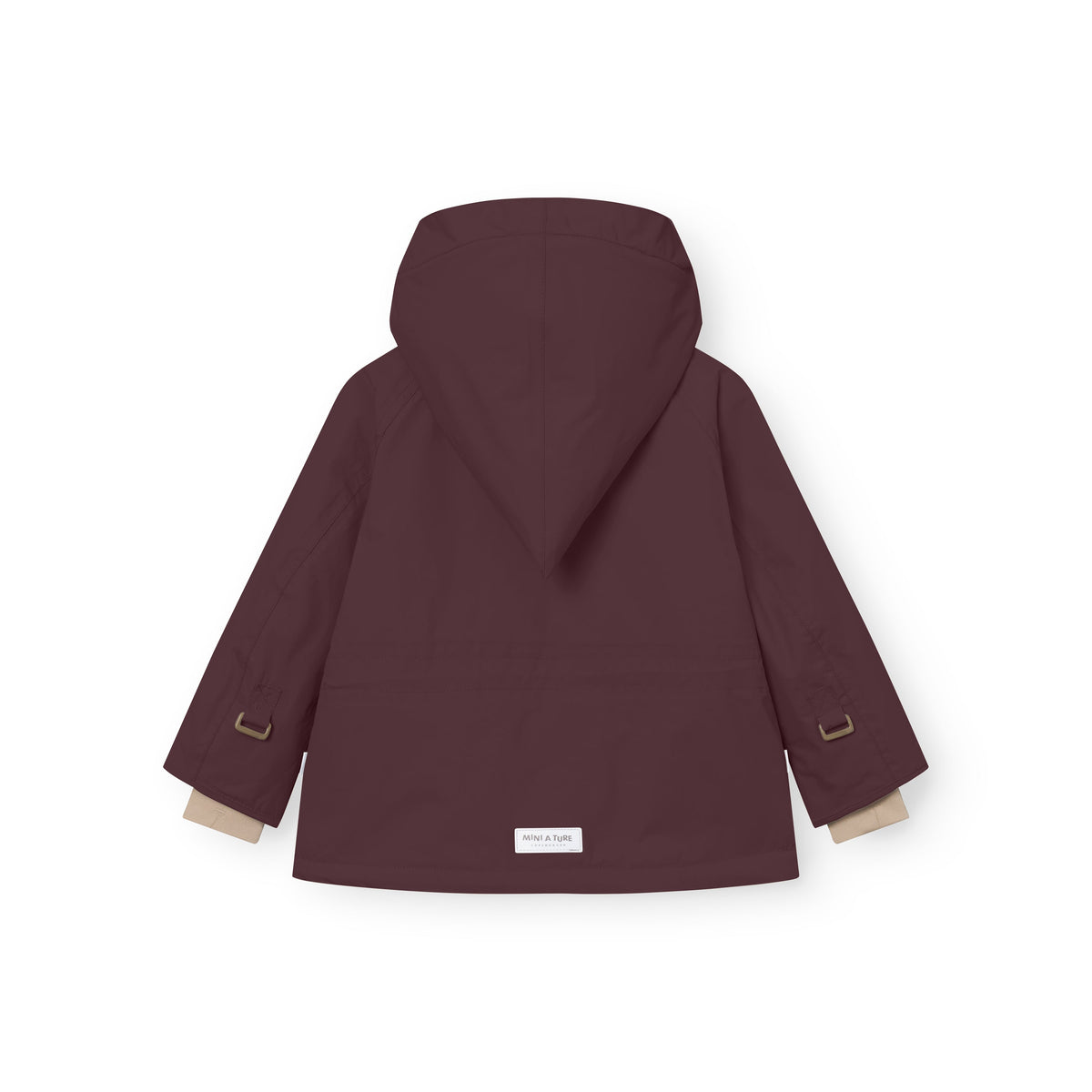 Mini a ture - MATWANG fleece lined winter jacket. GRS - Fudge aubergine