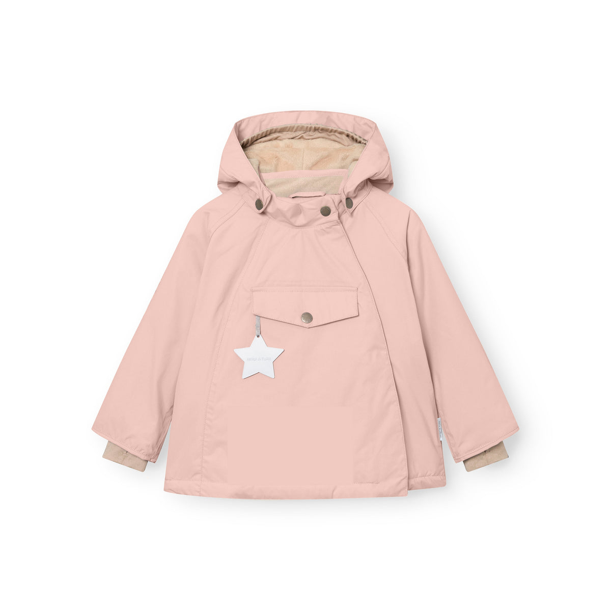 Mini a ture - MATWANG fleece lined winter jacket. GRS - Adobe rose