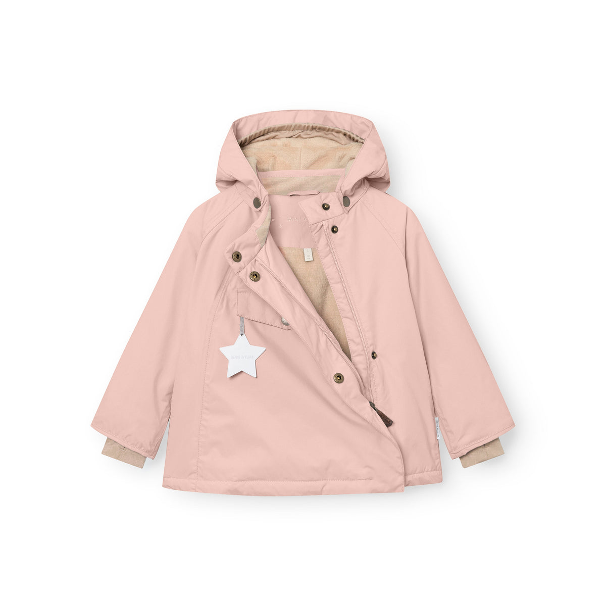 Mini a ture - MATWANG fleece lined winter jacket. GRS - Adobe rose