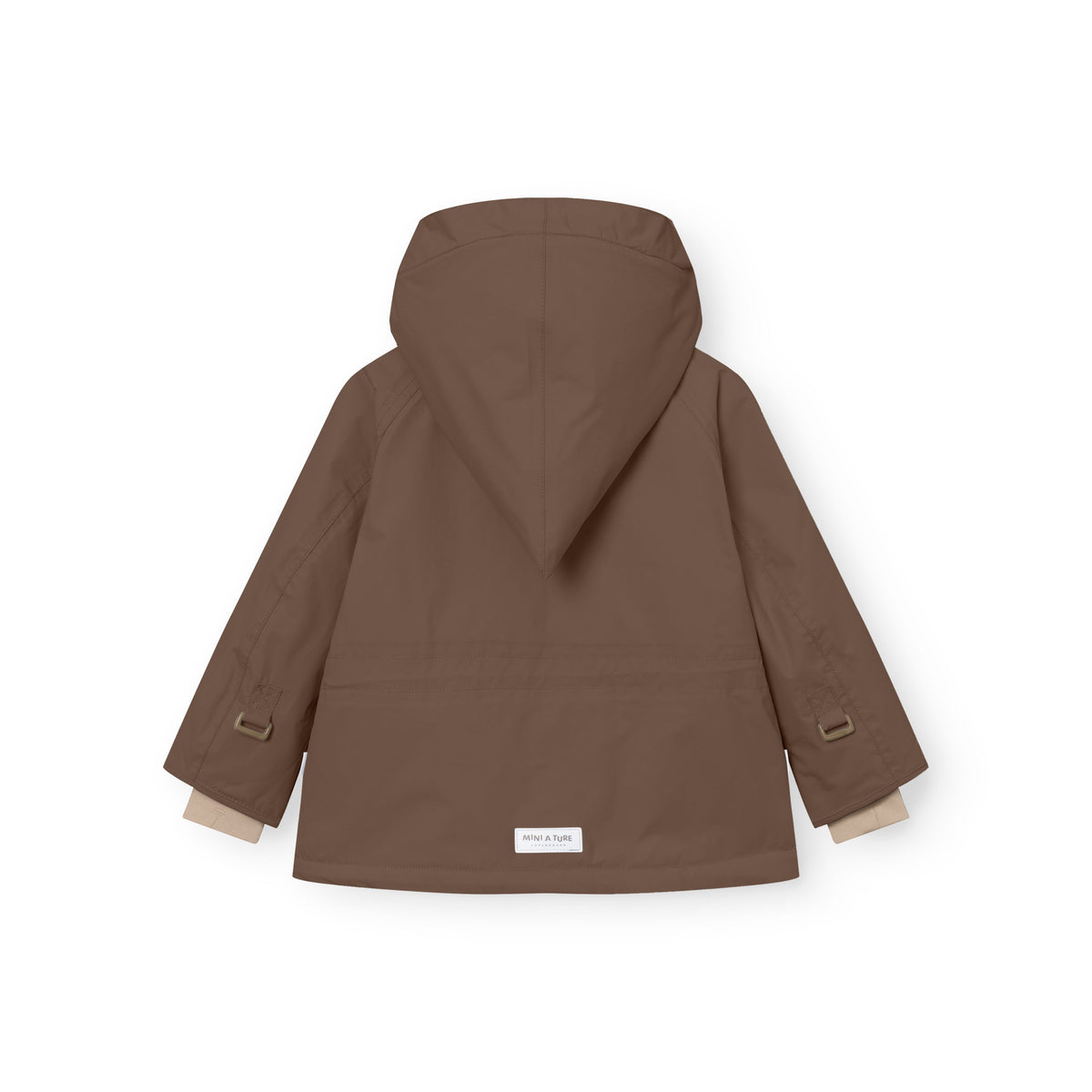 Mini a ture - MATWANG fleece lined winter jacket. GRS - Chestnut brown