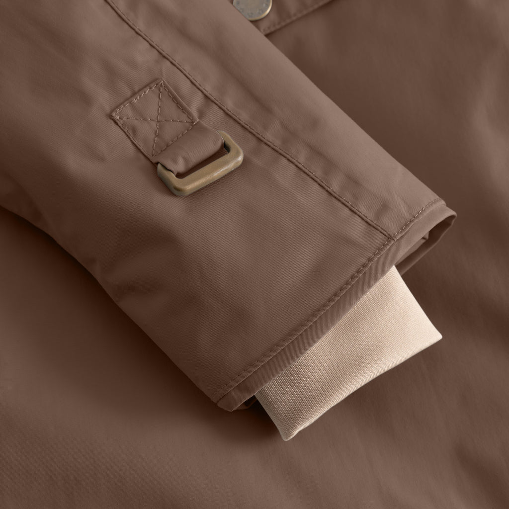 Mini a ture - MATWANG fleece lined winter jacket. GRS - Chestnut brown