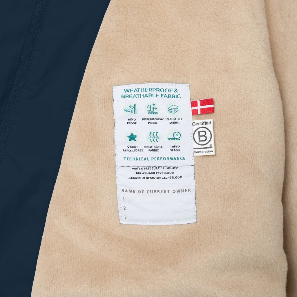 Mini a ture - MATWANG fleece lined winter jacket. GRS - Outer space