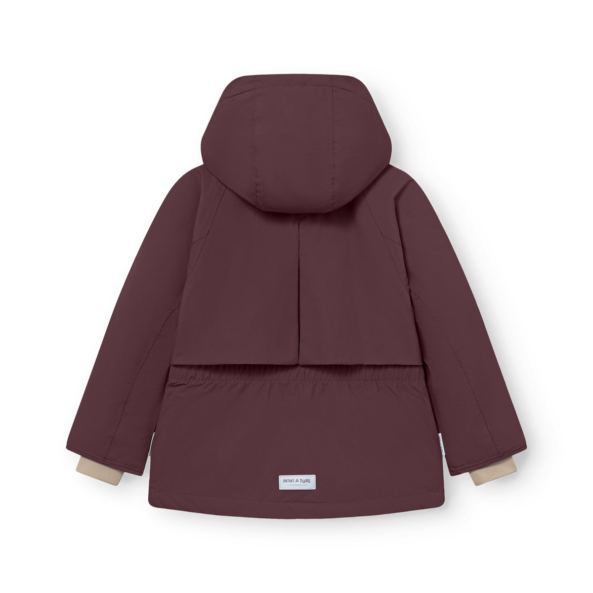 Mini a ture - MATALGEANA fleece lined winter jacket. GRS - Fudge aubergine