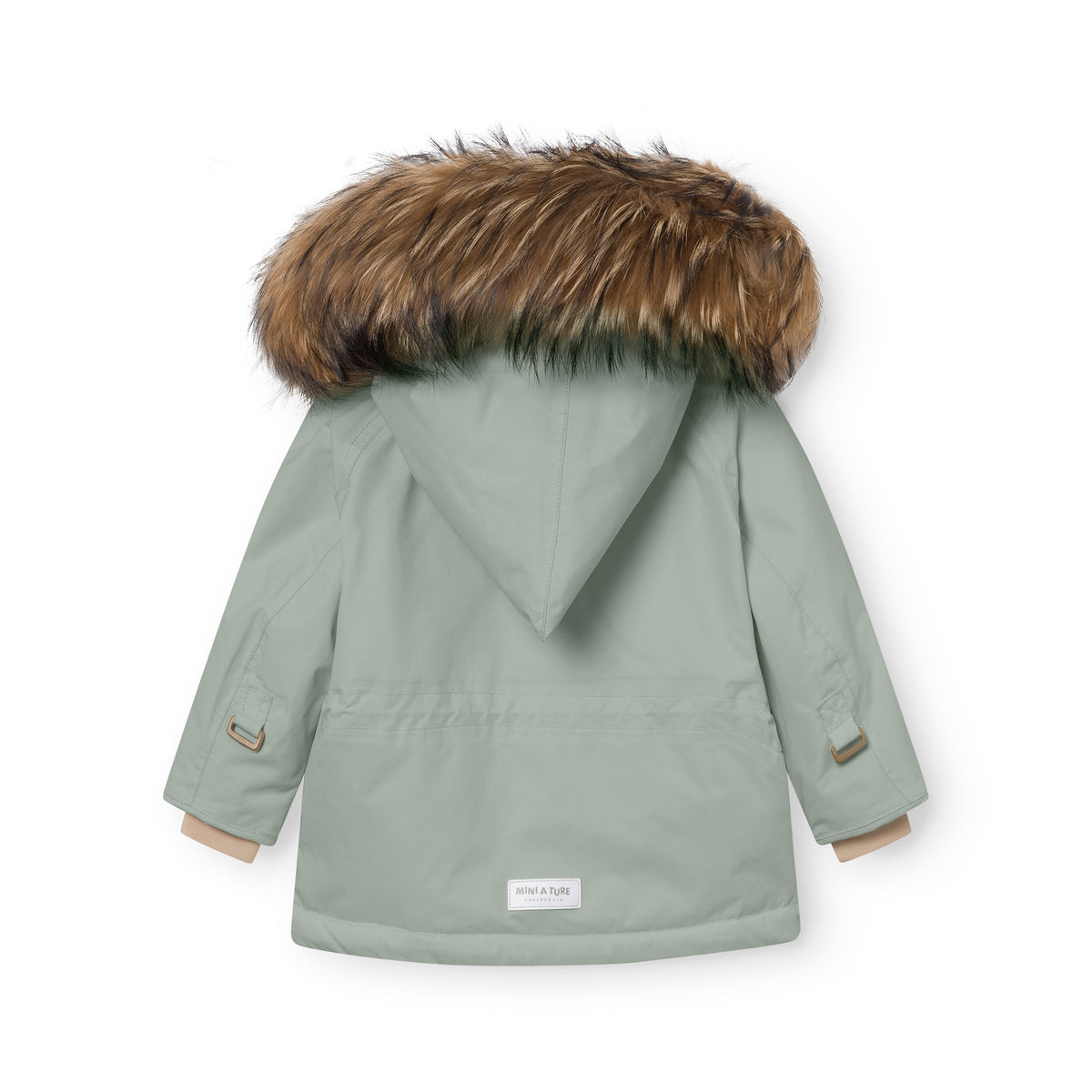 Mini a ture - MATWANG fleece lined winter jacket fur. GRS - Slate gray