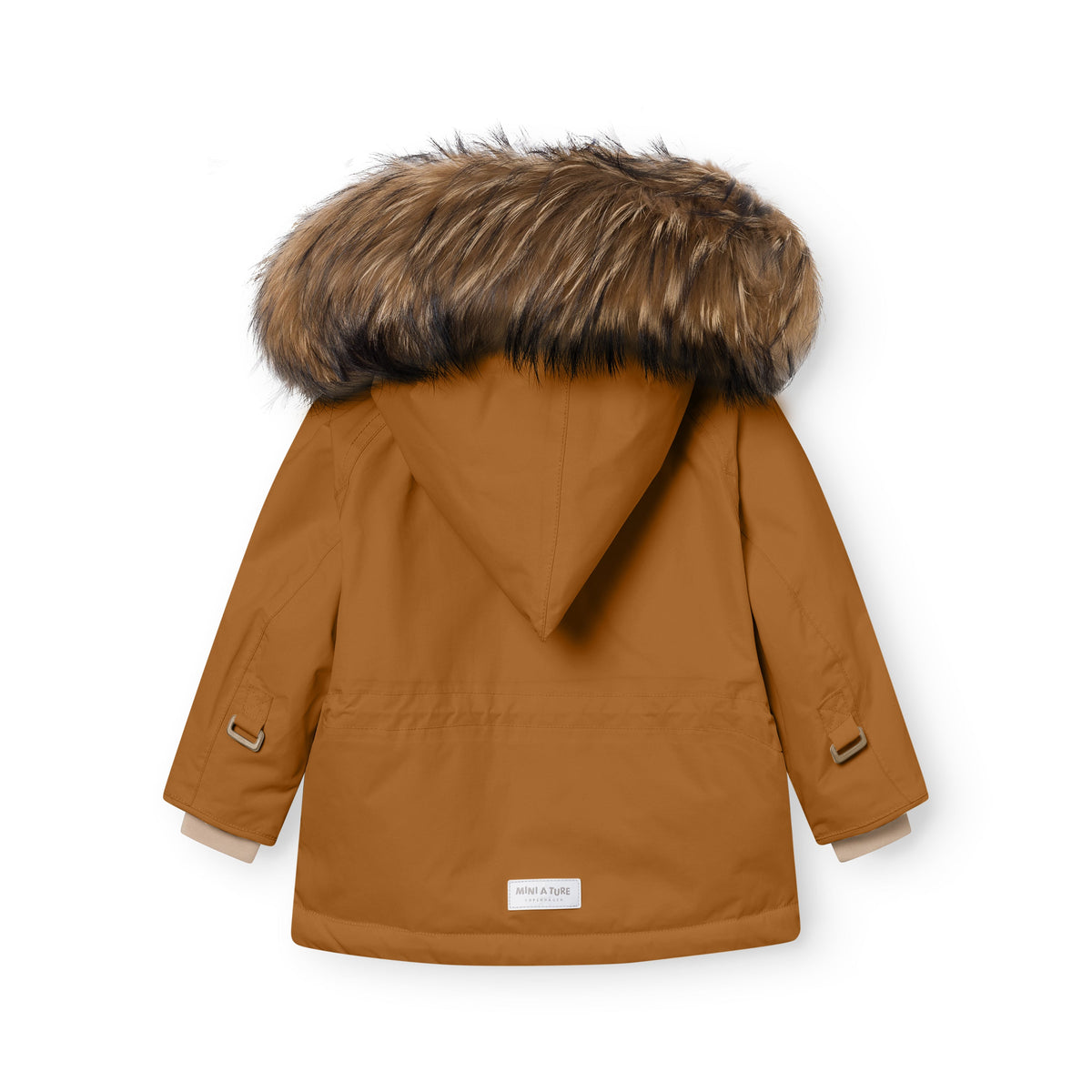 Mini a ture - MATWANG fleece lined winter jacket fur. GRS - Brown sugar