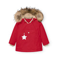 Mini a ture - MATWANG fleece lined winter jacket fur. GRS - Chili pepper