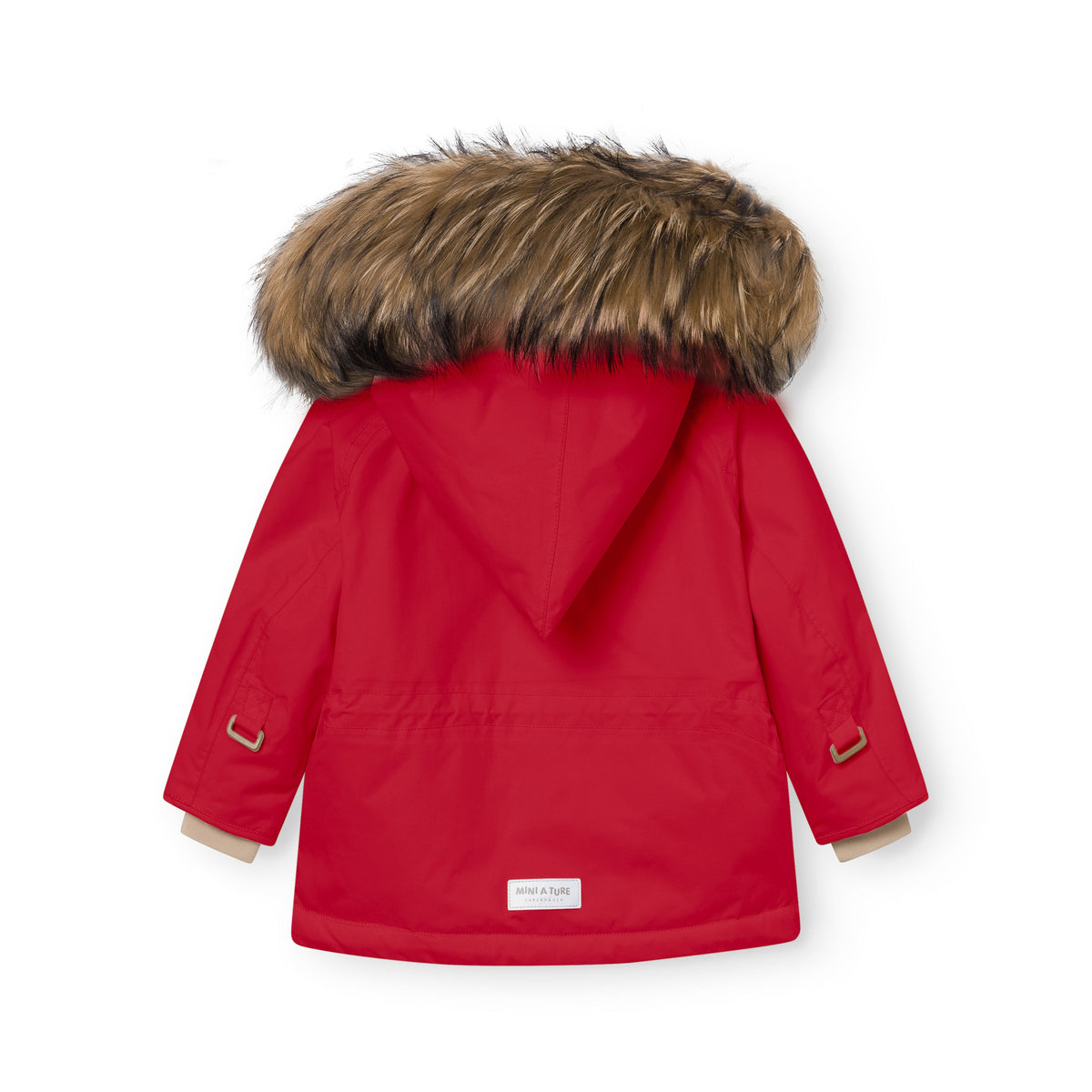 Mini a ture - MATWANG fleece lined winter jacket fur. GRS - Chili pepper