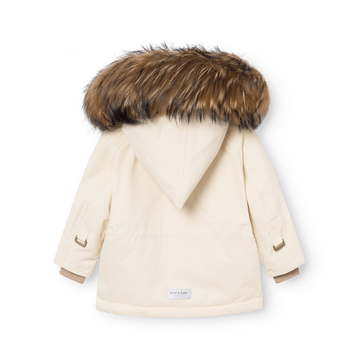 Mini a ture - MATWANG fleece lined winter jacket fur. GRS - Angora cream