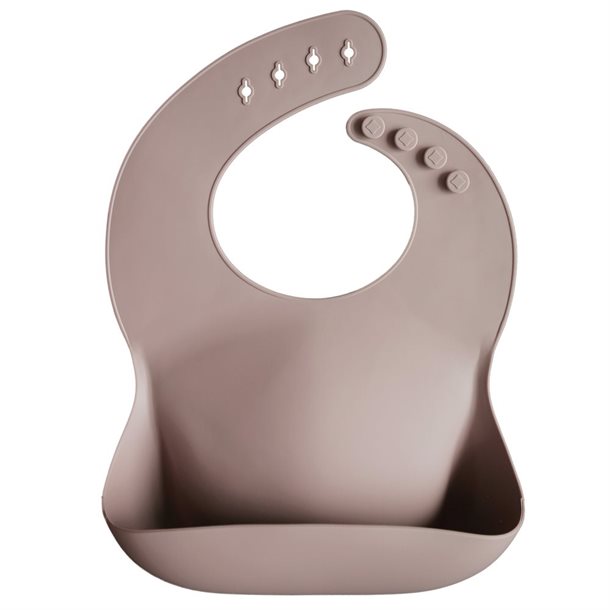 Mushie silikone hagesmæk, silikonehagesmæk, warm taupe
