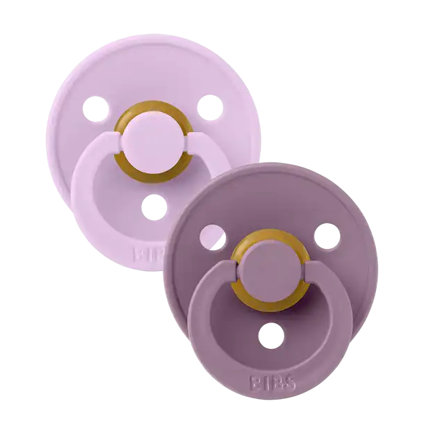 Bibs Sutter Colour 2Pack Anatomical Latex - Violet Sky/ Mauve