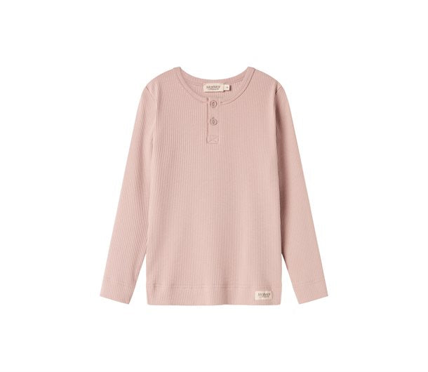 marmar, modal, marmarbody, body, rib, rip, rip body, basic body, bodystocking,MarMar - Tee LS - Faded Rose