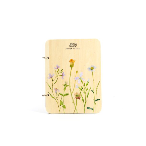 Mamamemo - blomster journal med blyant, udeleg, motion, leg, kreativ leg, leg i haven, blomsterbog