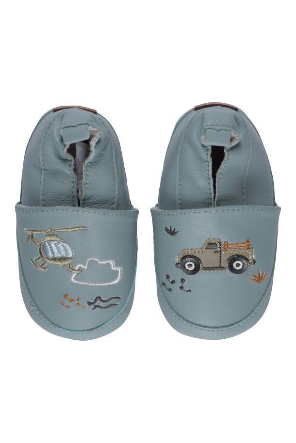Hjemmesko, sutsko, futter, læder futter, læder slippers, læder sutsko, futter med bil print, slippers med biler, drengeprint, Melton futter, Melton sutsko, blå futter, drengesutsko, futter til drenge, drenge futter, drenge slippers.