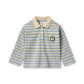 Floess - Conrad Blouse - Blue Air/Green Stripe