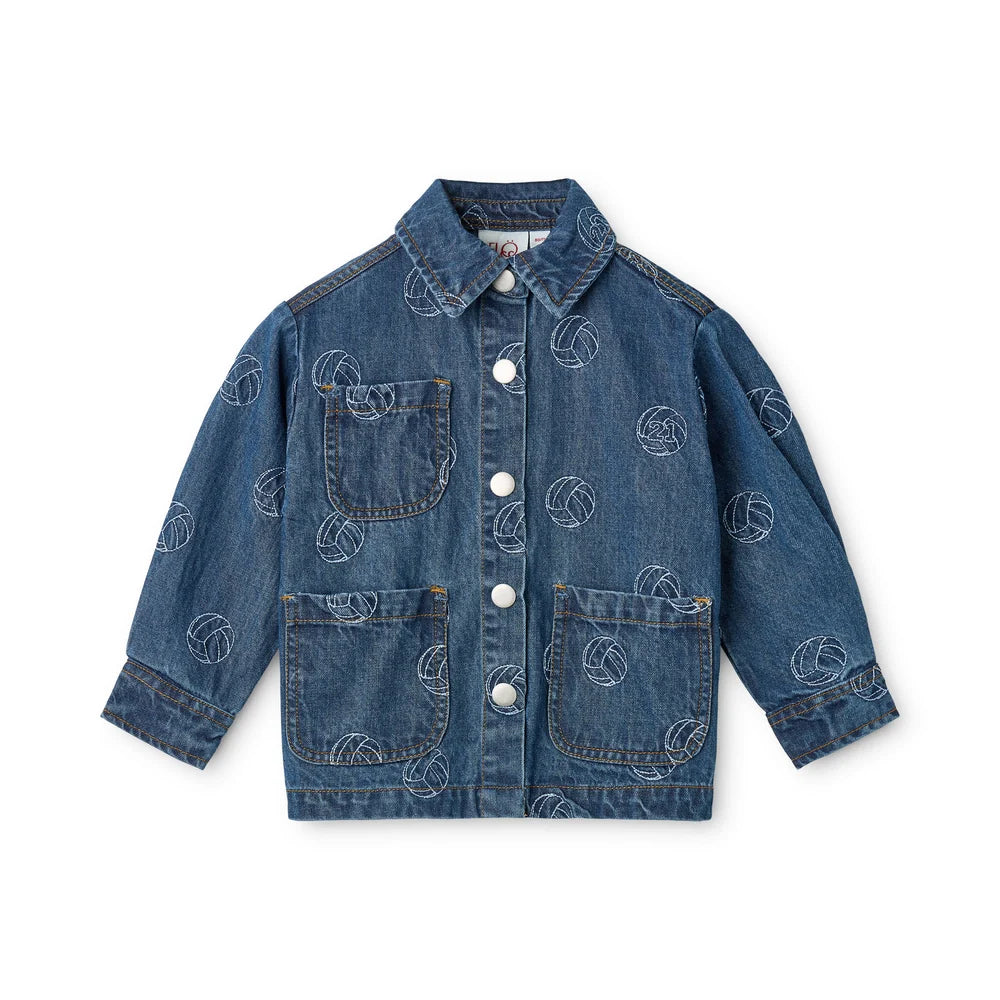 Floess - Carl Overshirt - Dark Blue Football