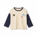 Floess - Eskil Blouse - Gentle Cream-Navy