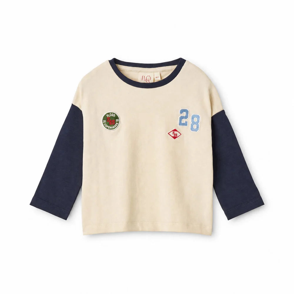 Floess - Eskil Blouse - Gentle Cream-Navy