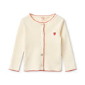 Floess - Flora Pointelle Cardigan - Gentle Cream
