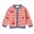 Floess - Hollie Cardigan - Berry Red Gingham