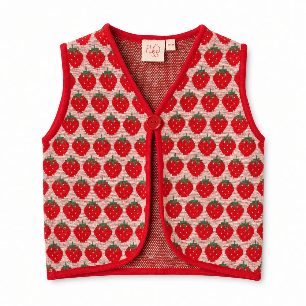 Floess - Line Vest - Blossom Pink Berry