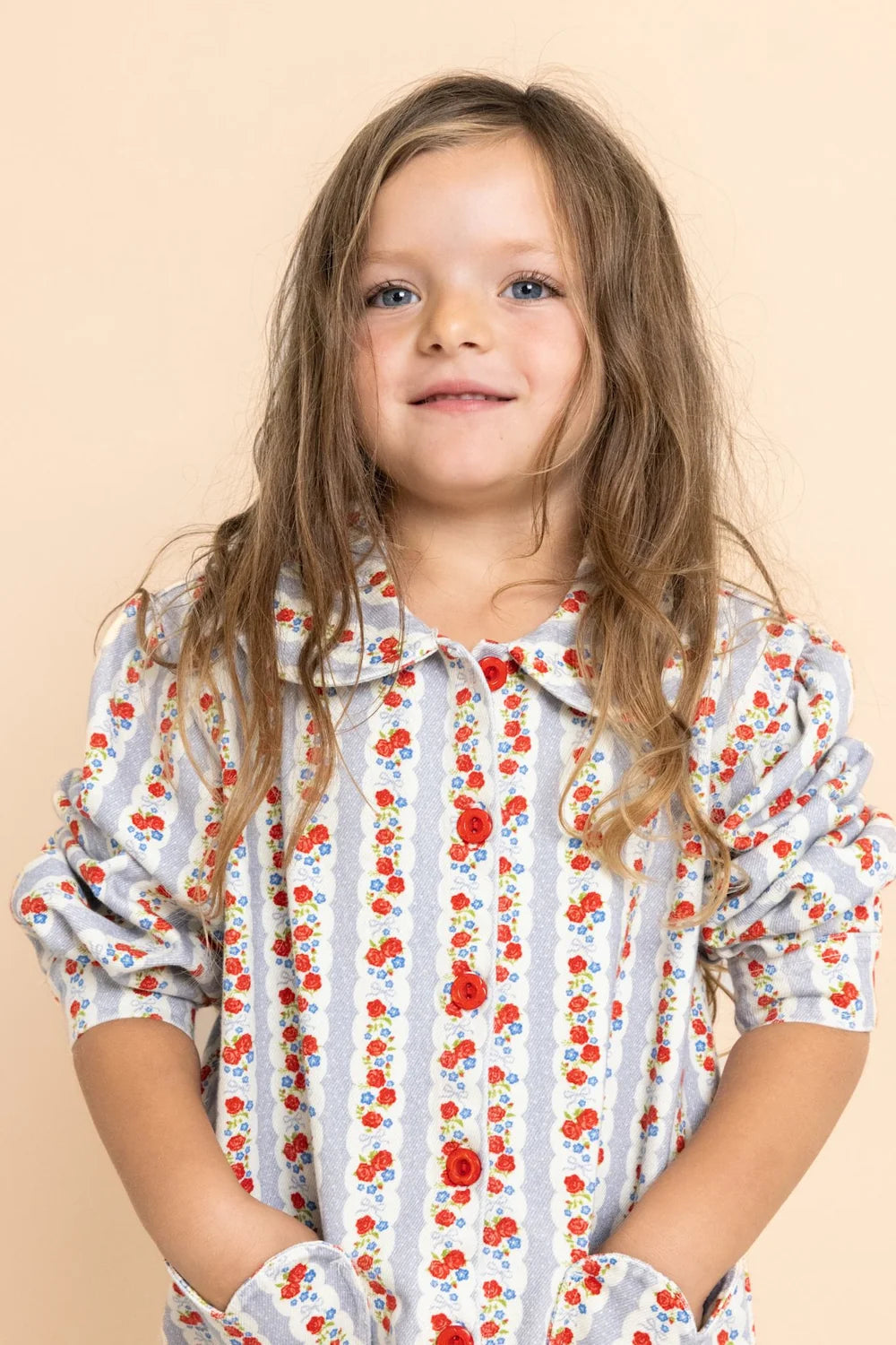 Floess - Aria Overshirt - Blue Air Rose