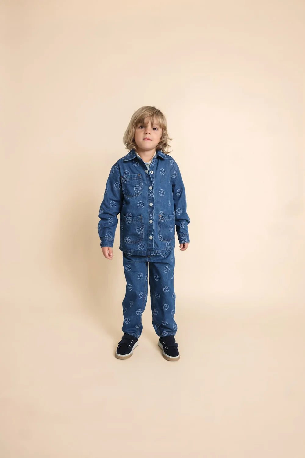 Floess - Carl Overshirt - Dark Blue Football