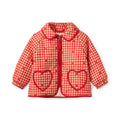 Floess - Molly Padded Jacket - Red Berry Gingham
