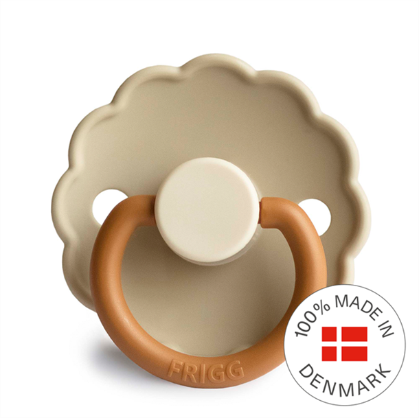 FRIGG Daisy - Round Silicone Pacifier - Desert