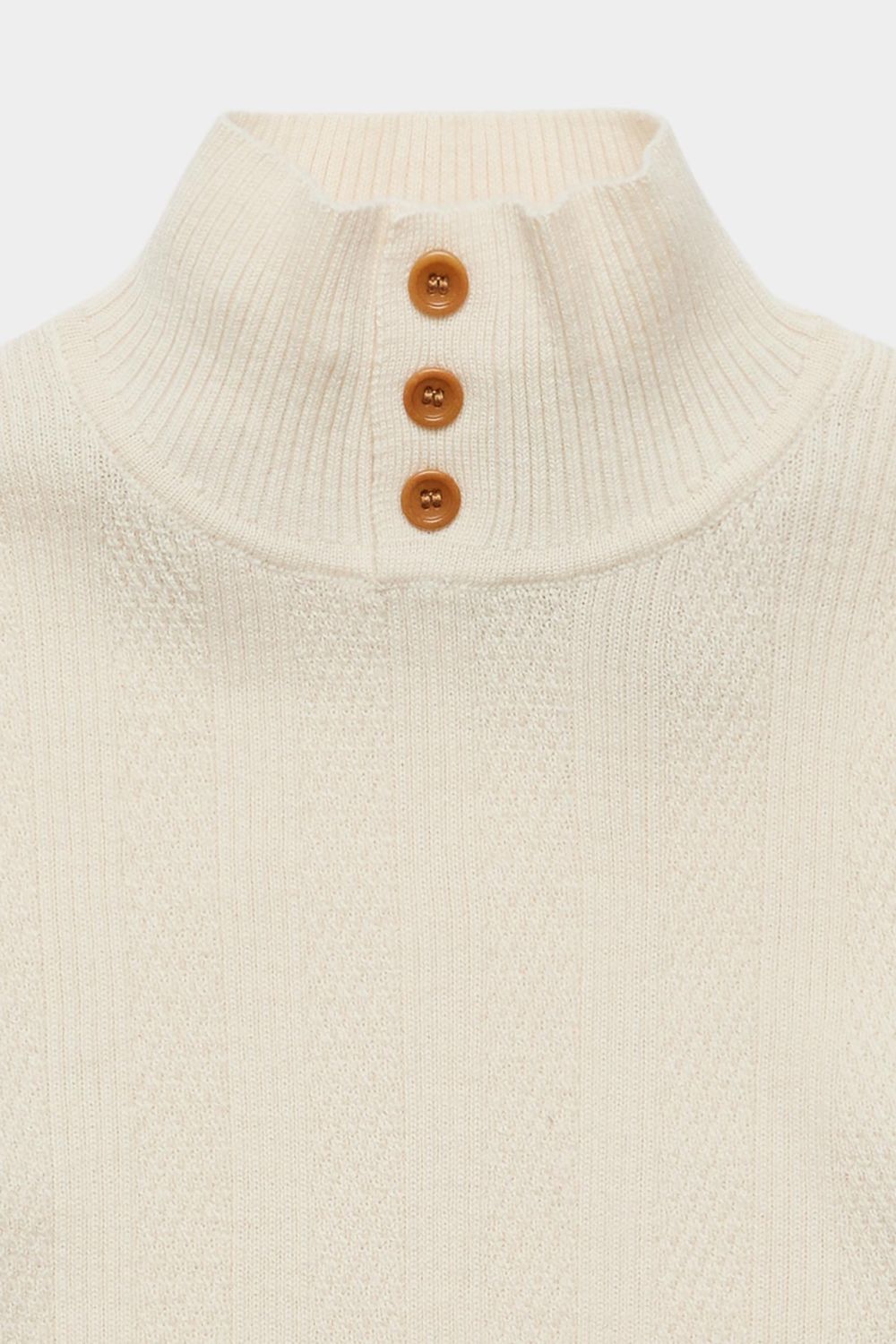 Fub - Buttom Up Sweater - ecru