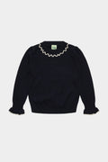 Fub - Frill Jumper - dark navy