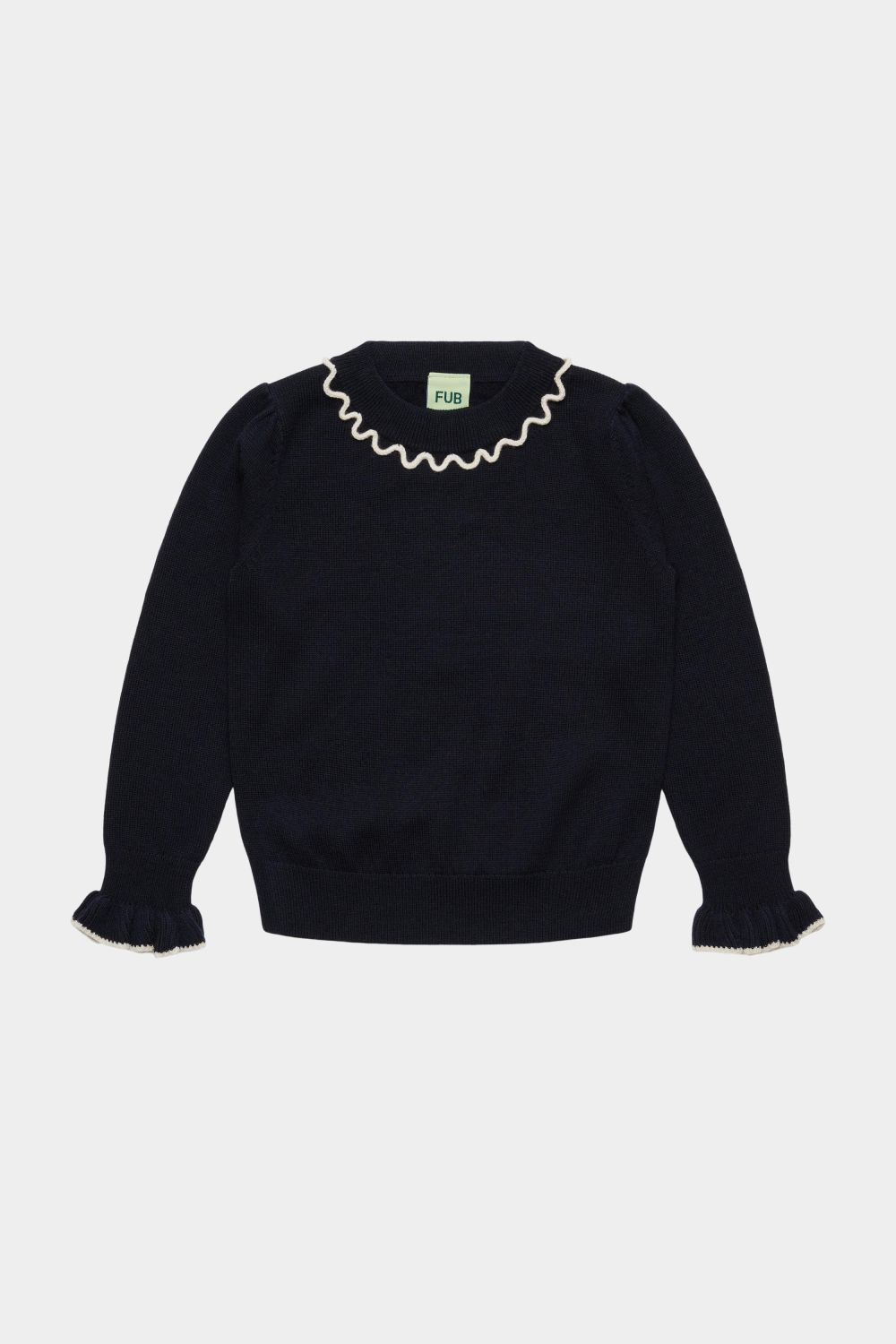 Fub - Frill Jumper - dark navy