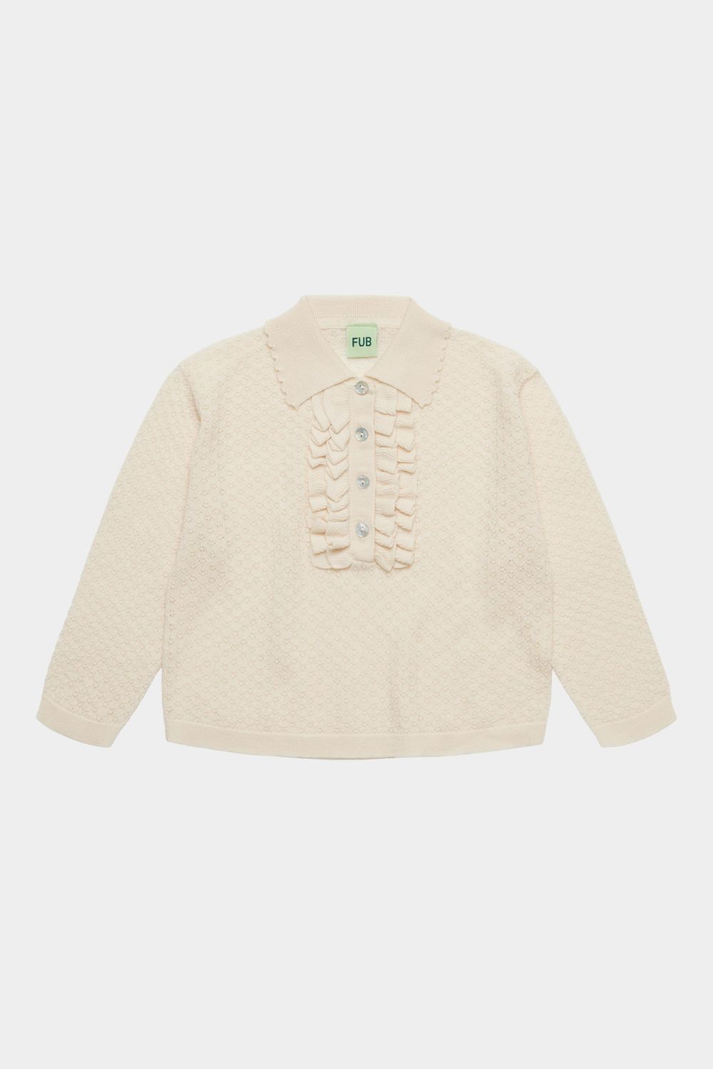 Fub - Frill Polo - ecru