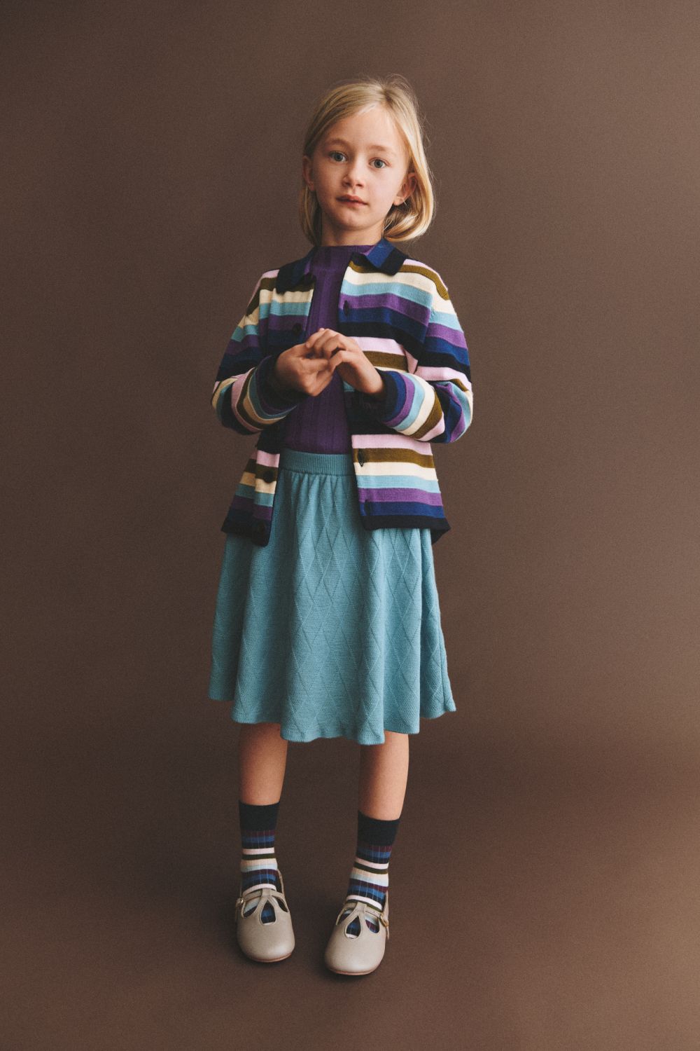 Fub - Harlekin Skirt - light teal