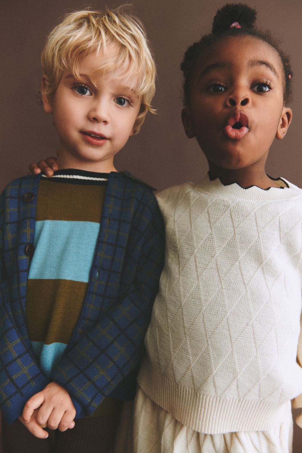 Fub - Striped Crew - moss/light teal
