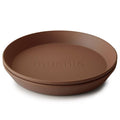 Mushie service rund tallerken - Caramel