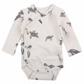 Fixoni body med knapper i siden.  100% bomuld råhvid, premature baby,  Fixoni Elemental Wrapover Body - GOTS