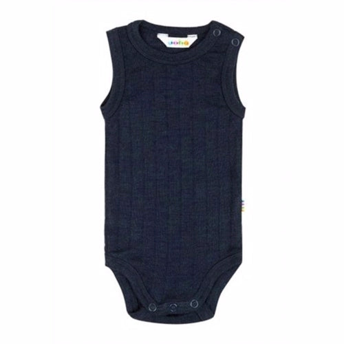 Joha Uld 85% Silke 15% Heldragt, body, bodystock, undertøj, baby undertøj, blå body uld og silke.