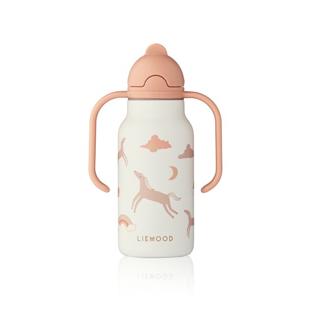 Liewood - Paul spisesæt 4 stk// Cat rose blush, Liewood - Vivi printed silikone spisesæt - Peach sea shell mix