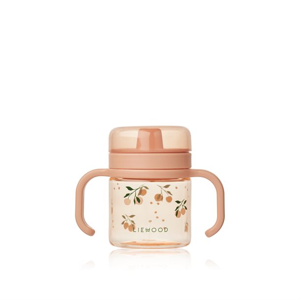 Liewood - Paul spisesæt 4 stk// Cat rose blush, Liewood - Vivi printed silikone spisesæt - Peach sea shell mix