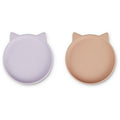Liewood  Olivia Plate 2 stk. Rose Mix